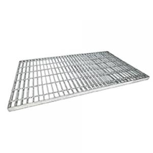 Flat steel grating